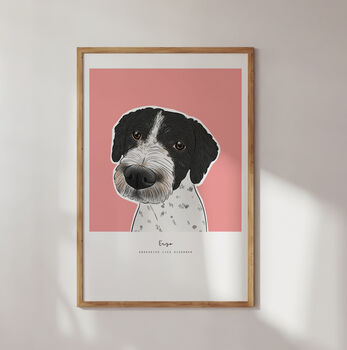 Personalised Illustrated Pet Portrait Print, Unframed, 5 of 6