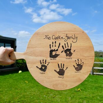 Personalised Wooden Pizza Board With Child's Drawing, 5 of 8