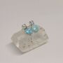 Larimar Blue Topaz Silver Stud Earrings, thumbnail 7 of 10