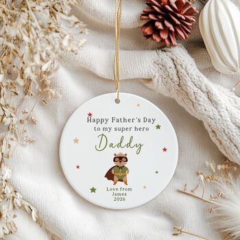 Father's Day Superhero Ceramic Keepsake, 2 of 5