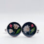 Cufflinks With Baby's Breath And Red Flowers, thumbnail 6 of 12