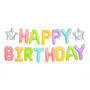 Colourful Happy Birthday Foil Balloon Banner, thumbnail 1 of 2