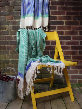 Personalised Cotton Throw, Birthday Gift Set, 11 of 11