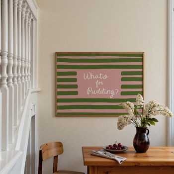 What's For Pudding? Funny Kitchen Print, 2 of 12