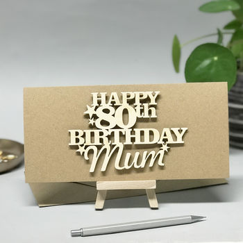 Personalised 80th Birthday Card Keepsake, 2 of 12