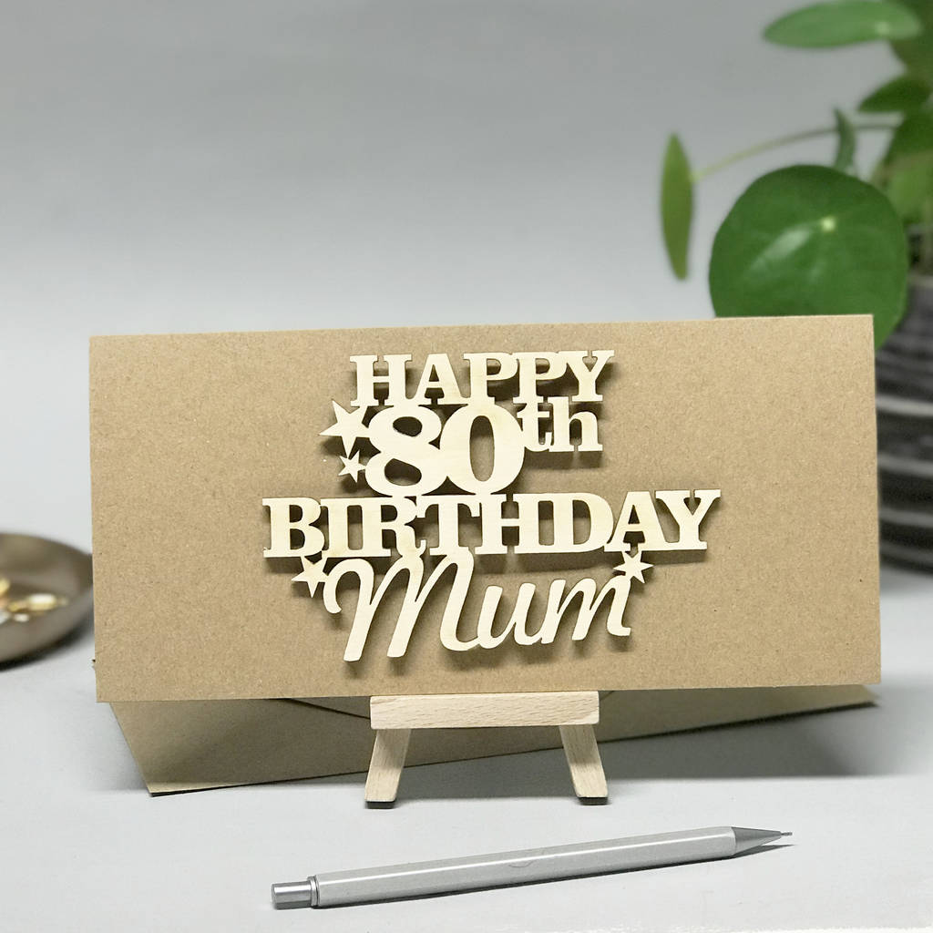 Personalised 80th Birthday Card Keepsake, 1 of 10