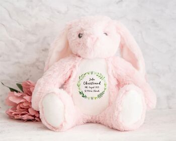 Personalised Baptism / Christening Green Wreath Teddy, 8 of 12