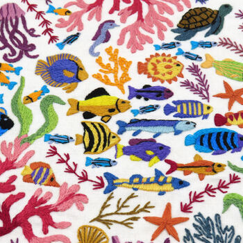 Ocean Wonders, Hand Embroidery Kit, 3 of 12
