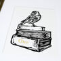 Personalised 'Books' First Wedding Anniversary Print, thumbnail 7 of 9