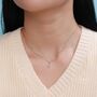 Snake Pendant Necklace In Sterling Silver, thumbnail 6 of 10