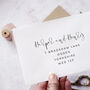 'Whisper Kraft' Four Fold Wedding Invitation, thumbnail 5 of 5