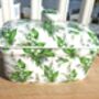 Lidded Butterdish In Lily Of The Valley Chintz Design, thumbnail 3 of 8
