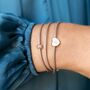 Alessia Heart Charm Leather Bracelet, thumbnail 9 of 12