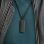 Personalised Men's Tyretread Stone Necklace, thumbnail 7 of 10