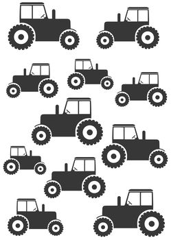 Mini Tractor Wall Stickers, 2 of 3