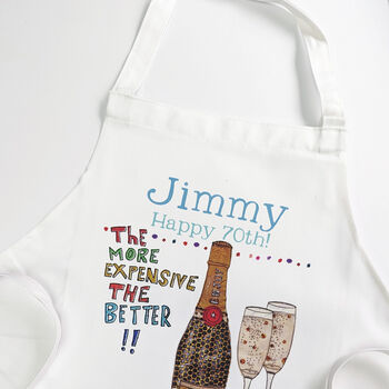 Personalised Prosecco Apron, 6 of 7