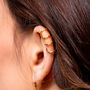 Waterfall High Ear Cuff In Gold Vermeil, thumbnail 2 of 4