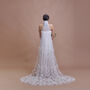 'Azalea Pure' 3D Flower Embroidered Wedding Veil, thumbnail 4 of 8