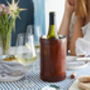 Leather Wine Cooler Single Bottle, thumbnail 3 of 3