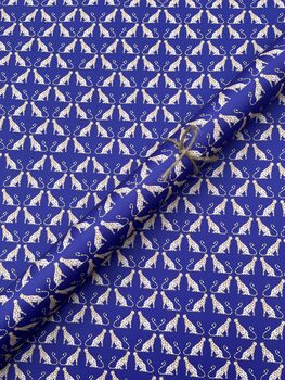 Royal Blue Cheetah Wrapping Paper, 8 of 11