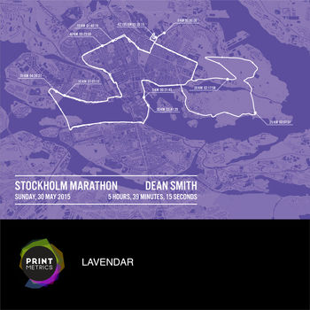 Personalised Stockholm Marathon Poster, 7 of 11