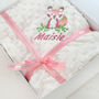 Personalised Embroidered Fox Baby Blanket With Name, thumbnail 2 of 10