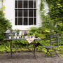 Antiqued Black Metal Garden Table, thumbnail 1 of 4