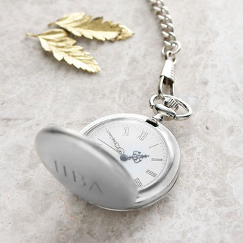 Engraved Pocket Watch With Personalised Initials, 5 of 5