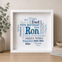 Personalised 90th Birthday Word Art Print For Him, thumbnail 1 of 9