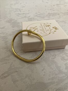 Gold Nail Bangle/Bracelet, 4 of 6