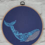 Whale Banner Embroidery Kit, thumbnail 4 of 5