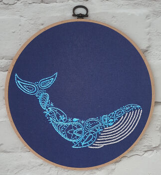 Whale Banner Embroidery Kit, 4 of 5
