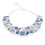 Aquamarine, Tanzanite, Chrysocolla, Kyanite Necklace, thumbnail 1 of 3
