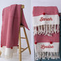 Personalised Handwoven Christmas Cozy Throw, thumbnail 2 of 8