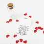 Personalised Confetti Love Letter In A Bottle, thumbnail 1 of 3