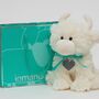 Christmas Cream Highland Cow With Large Heart Keepsake, thumbnail 1 of 5