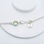 Personalised Birthstone And Infinity Bracelet, thumbnail 2 of 3