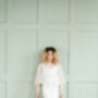 Beaded Bridal Capelet | Wedding Dress Cape, thumbnail 7 of 10