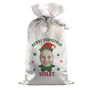 Personalised Photo Elf Christmas Sack For Children, thumbnail 4 of 4