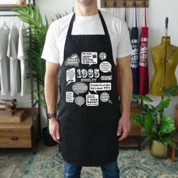 'Events Of 1965' 60th Birthday Gift Apron, 6 of 9