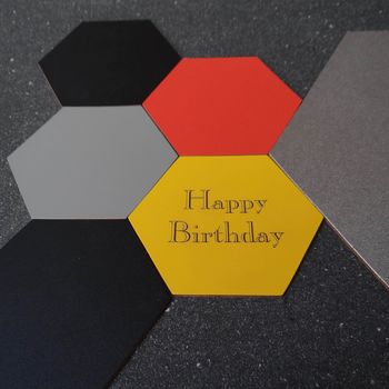 Hexagon Leather Placemat, 4 of 4