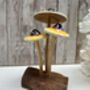 Psychedelic Yellow Amanita Mushroom Sculpture Small, thumbnail 7 of 12
