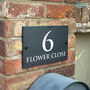 Personalised Classic Slate House Number Sign, thumbnail 2 of 3