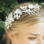 Silver Or Gold Plated Floral Bridal Hair Clip, thumbnail 5 of 10