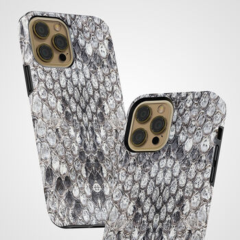 Grey Python Snakeskin Tough Case For iPhone, 3 of 4