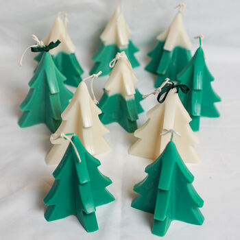 Handmade Christmas Tree Soy Wax Candle, 4 of 4