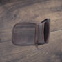Men's Brown Leather Wallet Zip Around Rugged Leather Rfid Protected, thumbnail 6 of 7