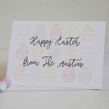 Personalised Family Easter Card, 2 of 3