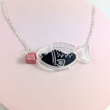 Soy Sauce Fish Container Necklace Japanese Lover Sushi, 3 of 8