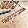 White Washed Carved Design Incense Stick Holder, thumbnail 6 of 8
